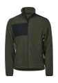 Heren Fleece vest Tee Jays Mountain 9120 Deep green-zwart